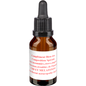 cbdsantepasion.com, cbd et mélatonine pour lutter contre le stress - flacon de 30ml