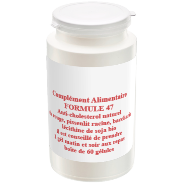 cbdsantepassion - formule 47 - complément alimentaire anti-cholesterol