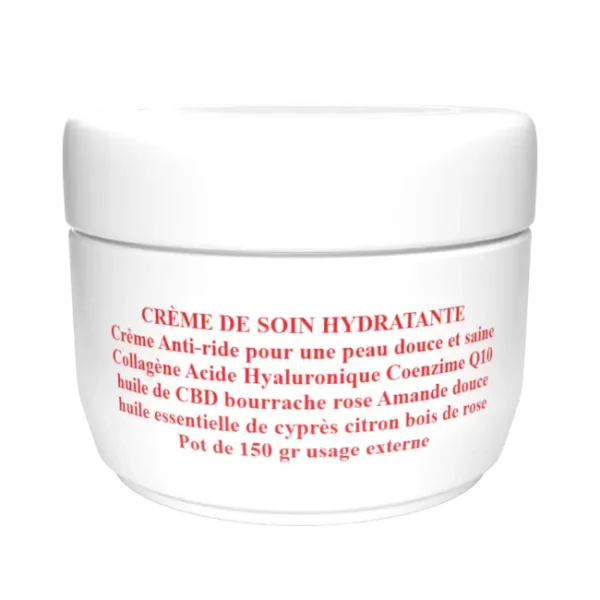 Crème hydratante au cbd - pot de 150 gr - cbdsantepassion